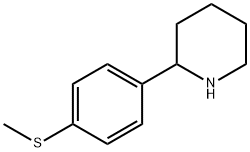 2-[4-(methylsulfanyl)phenyl]piperidine Structure