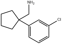 1-(3-Chlorophenyl)cyclopentanemethanamine Structure