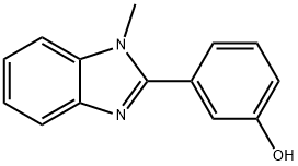 Phenol, 3-(1-methyl-1H-benzimidazol-2-yl)- Structure