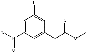 Benzeneacetic acid, 3-bromo-5-nitro-, methyl ester Structure