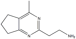 2-(4-Methyl-6,7-dihydro-5H-cyclopenta[d]pyrimidin-2-yl)ethanamine Structure