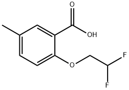 2-(2,2-difluoroethoxy)-5-methylbenzoic acid Structure