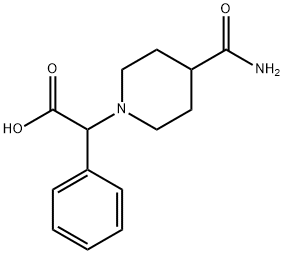 2-(4-carbamoylpiperidin-1-yl)-2-phenylacetic acid 구조식 이미지