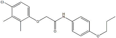 2-(4-chloro-2,3-dimethylphenoxy)-N-(4-propoxyphenyl)acetamide 구조식 이미지