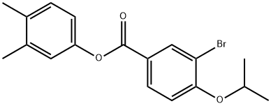 3,4-dimethylphenyl 3-bromo-4-isopropoxybenzoate Structure