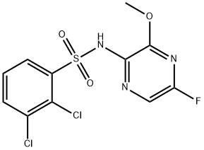 2,3-dichloro-N-(5-fluoro-3-methoxy-pyrazin-2-yl)benzenesulfonamide 구조식 이미지