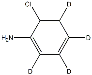 1-AMINO-2-CHLOROBENZENE-3,4,5,6-D4 구조식 이미지