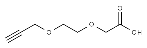2-[2-(2-Propyn-1-yloxy)ethoxy]acetic acid Structure