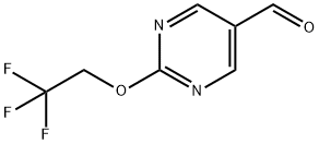 2-(2,2,2-Trifluoroethoxy)pyrimidine-5-carbaldehyde 구조식 이미지
