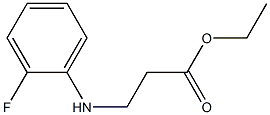 N-(2-Fluorophenyl)-Beta-Alanine Ethyl Ester Structure