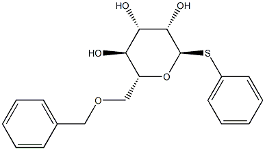 (2R,3S,4S,5S,6R)-2-((benzyloxy)methyl)-6-(phenylthio)tetrahydro-2H-pyran-3,4,5-triol 구조식 이미지