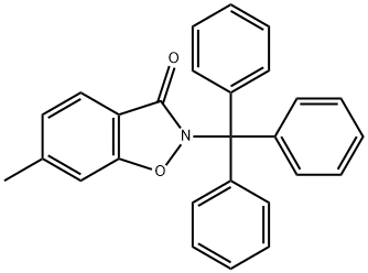1,2-Benzisoxazol-3(2H)-one, 6-Methyl-2-(triphenylMethyl)- Structure