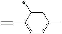 Benzene, 2-broMo-1-ethynyl-4-methyl Structure