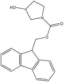 (9H-fluoren-9-yl)methyl 3-hydroxypyrrolidine-1-carboxylate 구조식 이미지