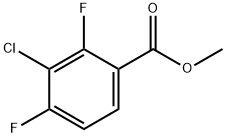methyl 3-chloro-2,4-difluorobenzoate 구조식 이미지