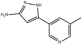 5-(5-methyl-pyridin-3-yl)-1H-pyrazol-3-ylamine Structure