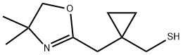 {1-[(4,4-dimethyl-4,5-dihydro-1,3-oxazol-2-yl)methyl]cyclopropyl}methanethiol 구조식 이미지