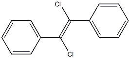 trans-alpha,beta-dichlorostilbene 구조식 이미지