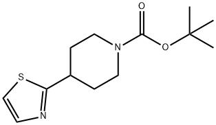 TERT-BUTYL 4-(1,3-THIAZOL-2-YL)PIPERIDINE-1-CARBOXYLATE 구조식 이미지
