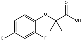 2-(4-Chloro-2-fluorophenoxy)-2-methylpropanoic acid 구조식 이미지