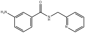 3-amino-N-(pyridin-2-ylmethyl)benzamide Structure