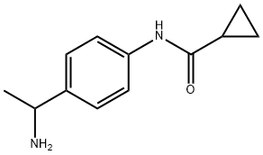 Cyclopropanecarboxamide, N-[4-(1-aminoethyl)phenyl]- Structure