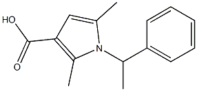 2,5-DIMETHYL-1-(1-PHENYLETHYL)-1H-PYRROLE-3-CARBOXYLIC ACID Structure