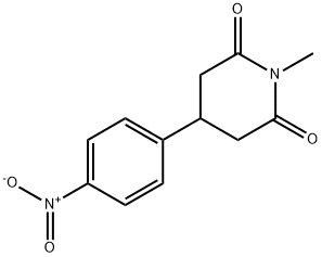 1-methyl-4-(4-nitrophenyl)piperidine-2,6-dione 구조식 이미지