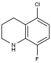 5-chloro-8-fluoro-1,2,3,4-tetrahydroquinoline 구조식 이미지