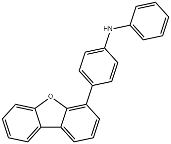 Benzenamine, 4-(4-dibenzofuranyl)-N-phenyl- Structure