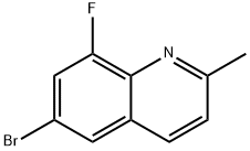 Quinoline, 6-bromo-8-fluoro-2-methyl- Structure