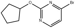 4-Bromo-2-(cyclopentoxy)pyrimidine 구조식 이미지
