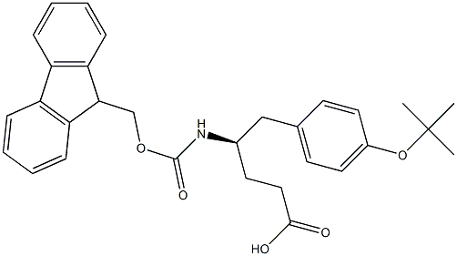 (4R)-5-[4-(tert-butoxy)phenyl]-4-({[(9H-fluoren-9-yl)methoxy]carbonyl}amino)pentanoic acid Structure
