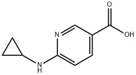 6-(cyclopropylamino)pyridine-3-carboxylic acid Structure