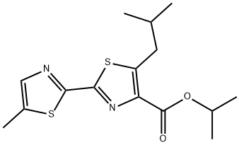 isopropyl 5-isobutyl-5'-methyl-2,2'-bithiazole-4-carboxylate 구조식 이미지