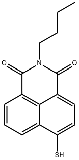 1H-Benz[de]isoquinoline-1,3(2H)-dione, 2-butyl-6-mercapto- Structure