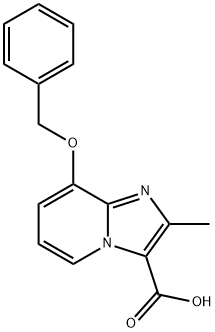 8-(benzyloxy)-2-methylimidazo[1,2-a]pyridine-3-carboxylic acid 구조식 이미지