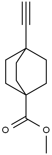 METHYL 4-ETHYNYLBICYCLO[2.2.2]OCTANE-1-CARBOXYLATE Structure