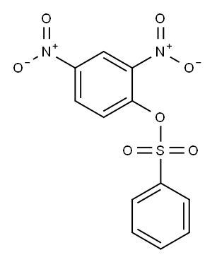 Phenol, 2,4-dinitro-, 1-benzenesulfonate Structure