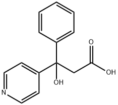 3-hydroxy-3-phenyl-3-pyridin-4-yl-propionic acid Structure