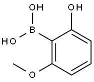 2-Hydroxy-6-methoxyphenylboronic acid 구조식 이미지