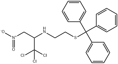 2-Propanamine, 1,1,1-trichloro-3-nitro-N-[2-[(triphenylmethyl)thio]ethyl]- Structure