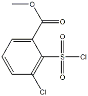 methyl 3-chloro-2-(chlorosulfonyl)benzoate 구조식 이미지