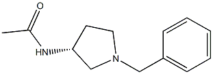 (R) -1- benzyl-3-acetylamino pyrrolidine 구조식 이미지