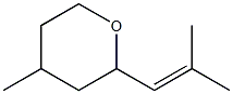 2-(2-METHYL-1-PROPEN-1-YL)-4-METHYLTETRAHYDROPYRAN 구조식 이미지