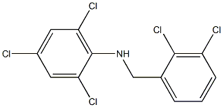 2,4,6-trichloro-N-[(2,3-dichlorophenyl)methyl]aniline Structure