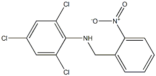 2,4,6-trichloro-N-[(2-nitrophenyl)methyl]aniline Structure