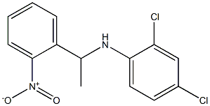 2,4-dichloro-N-[1-(2-nitrophenyl)ethyl]aniline Structure