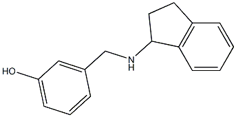 3-[(2,3-dihydro-1H-inden-1-ylamino)methyl]phenol Structure