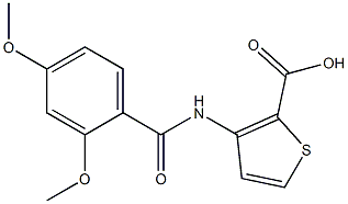 3-[(2,4-dimethoxybenzene)amido]thiophene-2-carboxylic acid Structure
